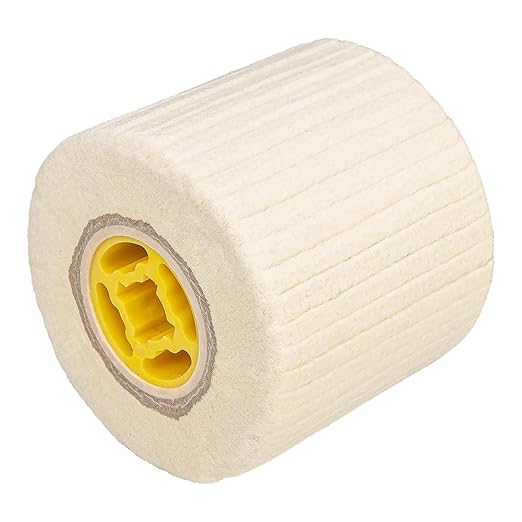 Wool Felt Polishing Wheel, 4.33" x 4", 110x100mm, for Burnishing Polishing Machine