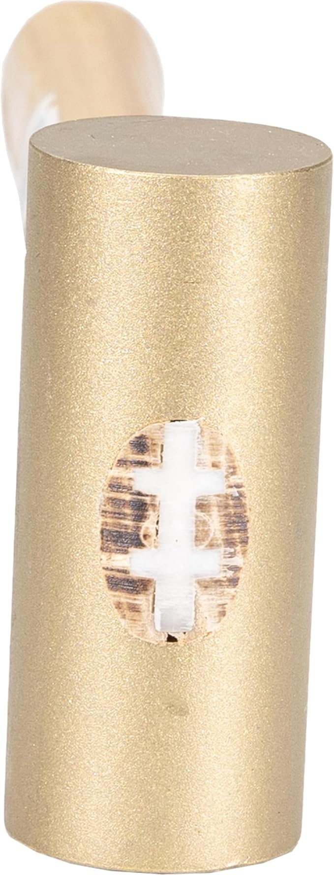 VAUGHAN Solid Brass Mallet, Non Sparking Non Marring 1.5 Lbs Head, Hickory Handle, BM150, VN59312