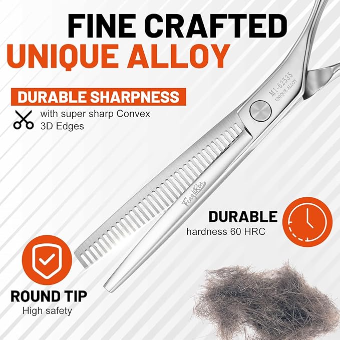 High-end Professional Hair Thinning Scissors Hair Cutting Teeth Shears Barber Hairdressing Texturizing Scissor Extremely Very Sharp 6.25 Inch Stainless Steel Alloy For Men,Women,Salon & Home