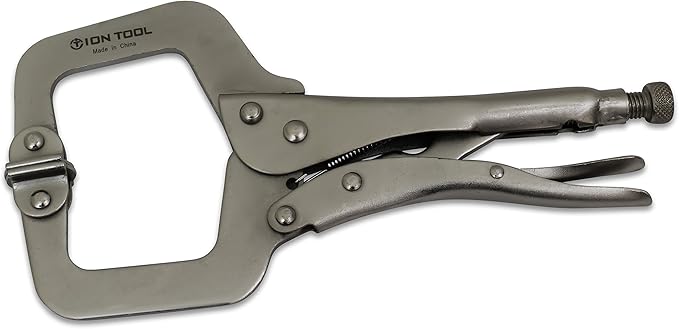 6 Pack - 11??C-Clamp Locking Pliers, Swivel Pads