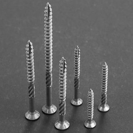 #8 * 1" 304 Stainless Steel Deck Screws, (4755pcs) 15 lbs.Exterior Wood Screws, Rust Resistant epoxy Coated, Bronze, T20 Star Bit