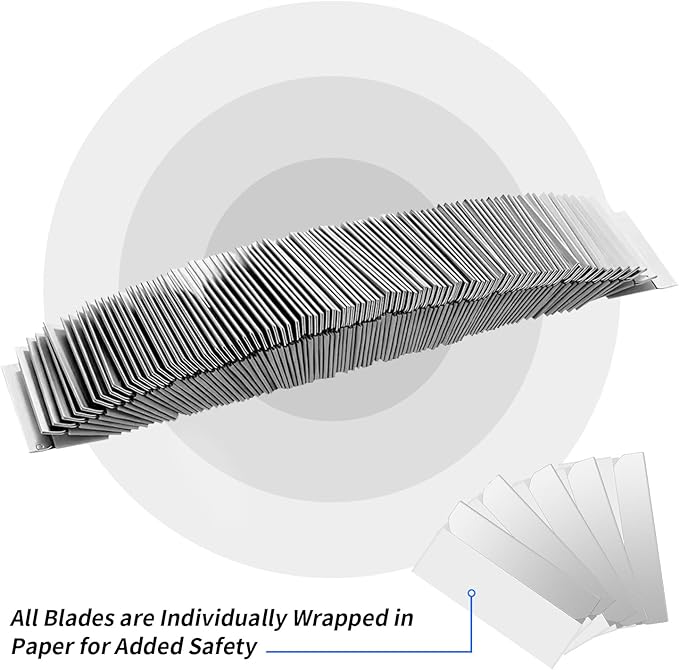 200 Count Single Razor Edge Blades ??Premium SK5 Carbon Steel, Ultra-Sharp & Durable for Professional Shaving, DIY Crafts, and Industrial Use