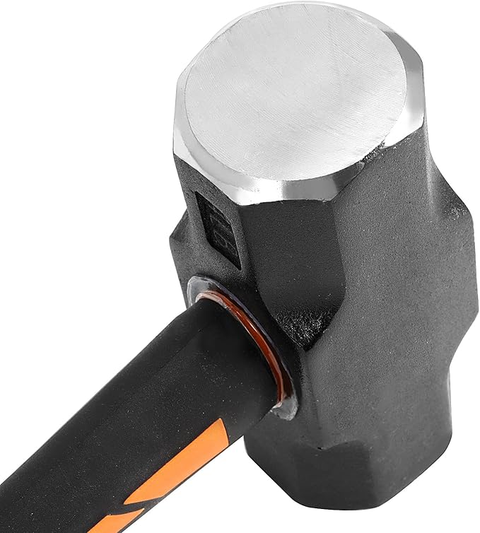 JOIKIT 2 PCS 4lb Sledge Hammer, 14.5 Inch Drilling Crack Hammer with Forged Steel Head and Non-Slip Handle, Solid Construction for Demolition Work