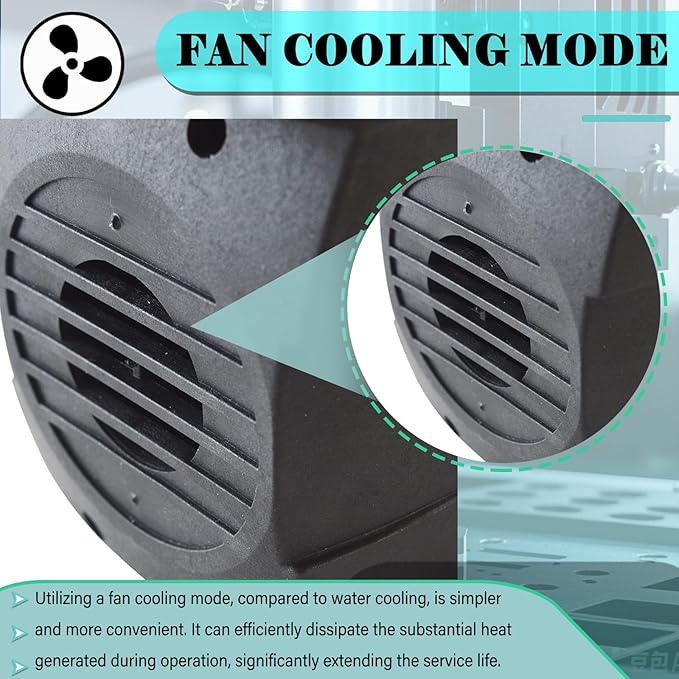 INTBUYING Spindle Motor 4.5KW/6HP 18000RPM High-Speed CNC Motor ER32 Collet Fan Cooling for Wood, Metal, Stone Plastic Carving Engraving and Milling 220V