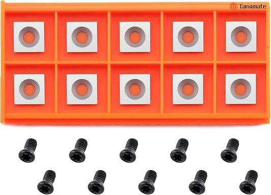 11mm Square Straight Carbide Inserts Cutters(11x11x2.0mm with Screws) Replacement for Woodworking Fits Woodturning lathe Tools.