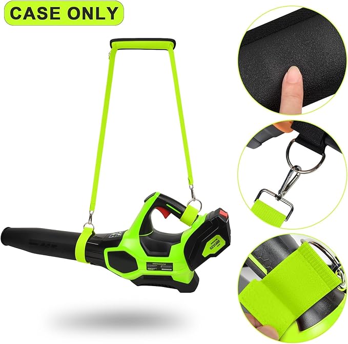 Universal Shoulder Strap for Leaf Blower & String Trimmer, Compatible with WOLFMEN for EGO Power+ for WORX for LAZYBOI for LEAPUL for DEWALT for MZK for Greenworks for BLACK+DECKER (1, Green)