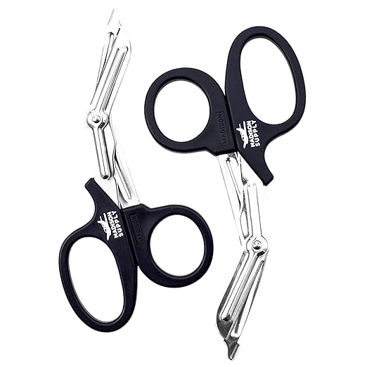 Madison Supply - Medical Scissors (BlackHandle/Stainless Blades)