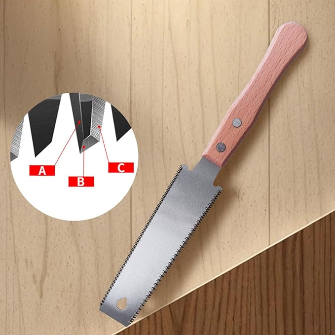 Japanese Pull Saw ??12.2 Inches Hand Saw With Double Edges | Flexible Blade Flush Cut Saws For Woodworking, Carpentry, Trim Work, Precision Cutting, Joinery, Furniture Making