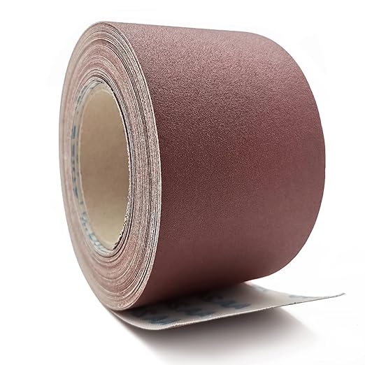 320 Grit Sandpaper Roll, 3 Inch x 49 Feet Emery Cloth Roll Aluminum Oxide Abrasive Paper Roll Continuous Sandpaper for Metalworking, Woodworker, Furniture Repair, Sanding Automotive Plumbing