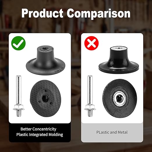 HOMO FABER 21 PCS 2 Inch Die Grinder Flap Disc, with 1/4" Holder, Grit 36/60/80/120, Roll Lock Grinding Sanding Disc for Die Grinder Surface Prep Strip Grind Polish Finish Burr Rust Paint Removal