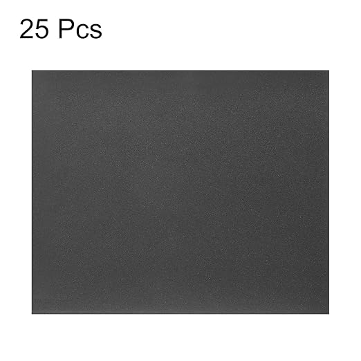 HARFINGTON 25pcs Sandpaper 2000 Grit 9 x 11 Inch C-Weight Backing Silicon Carbide Abrasive Wet Dry Sanding Sheets for Wood Finishing, Metal Sanding, Automotive Polishing
