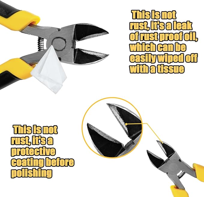 Precision Wire's Cutters Heavy Duty Pliers - Side Cutters, Cutting Pliers, Wire's Cutter Plier, Wire's Snips, Side Cutter Plier, Wire's Cutters for Crafting. (6 inch)
