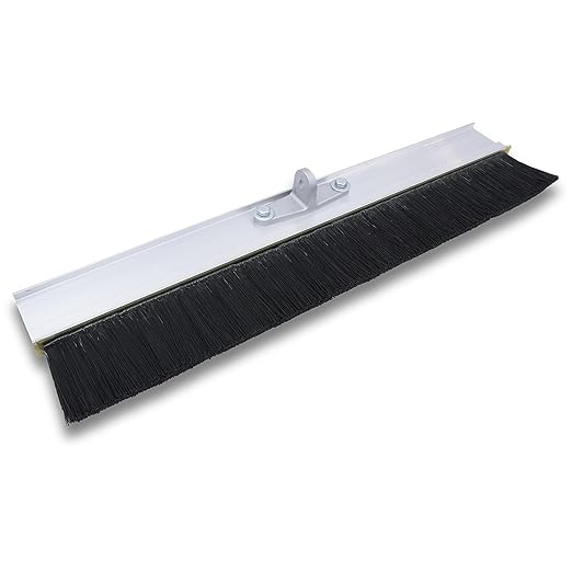 MARSHALLTOWN Aluminum Backed Concrete Broom for Finishing, Polypropylene Fibers, 48 Inch, Made in The USA, 428