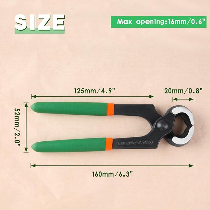 24 Pairs High Heel Replacement Tips with 6 Inches Stiletto Remove Pliers, Shoe Repair Kit for Women Shoe Heel Repair, 6 Size(8-12.5mm), 2.4/3.0mm Nail Diameter, Beige, Black