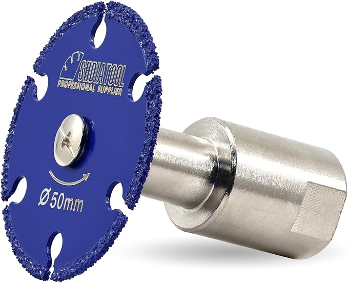 SHDIATOOL Diamond Metal Cutting Saw Blade, 2-Inch/50mm Mini Circular Saw Disc,Cut-off Wheel for Steel Tube Iron Rebar with 5/8" Flange