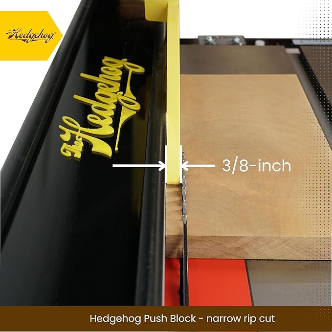 The Hedgehog Push Block for Table Saws, Router Tables, and Jointers - Offset Handle Push Stick