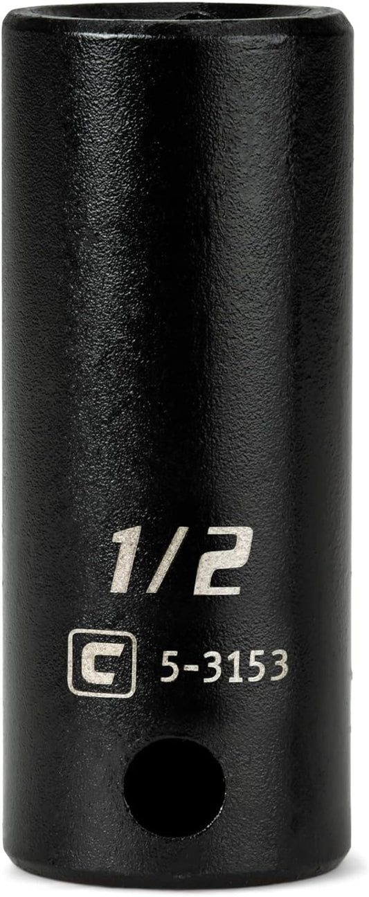 Capri Tools 3/8 in. Drive 1/2 in. Semi-Deep Impact Socket