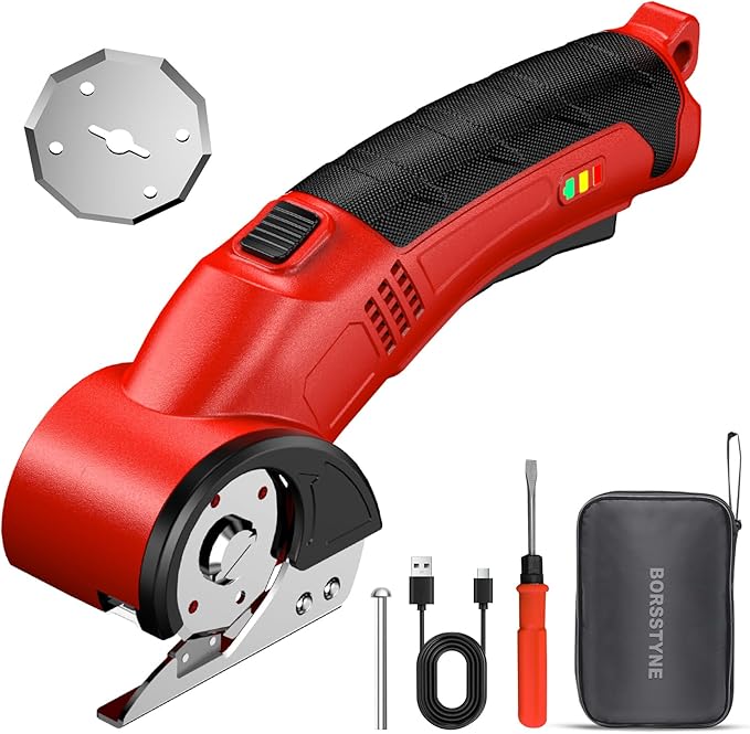 Cordless Electric Scissors Cutter Electric Scissors for Cardboard, Fabric,Carpet,Leather,Box
