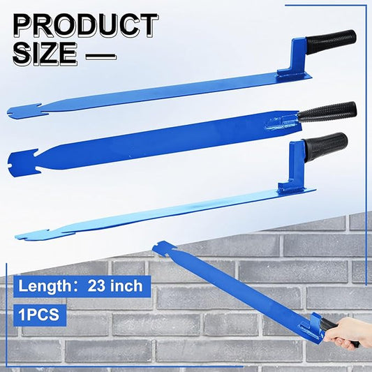 Shingle Slaters Ripper, Steel Roof Ripper Shingle Remover Slate Puller Rip Slate Slating Nail Remover for Slaters Roofers Roofing(Blue,23 Inch)