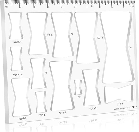 Router Templates for Woodworking,Router Jig Butterfly Inlay Templates Decorative,13-in-1 Bowtie Router Templates(10 * 7.8 inches)
