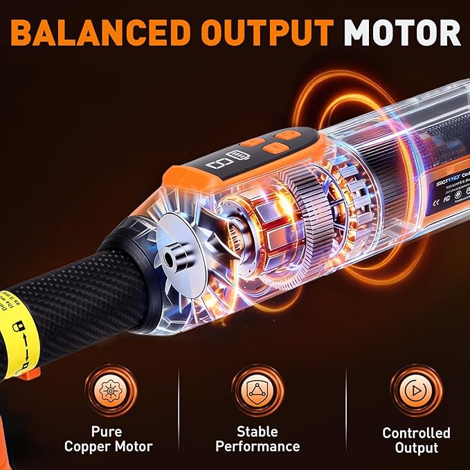 Protmex Mini Buffer Polisher - 12V RO/DA Car Polisher with 8 Variable Speeds - 1.2/1.6/2 Inch Orbital Polisher Machine with 22 Pads - Cordless Mini Polisher for Car Detailing Polishing Waxing, Long