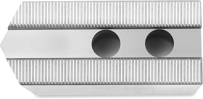 12" Lathe Chuck Serrated (1.5 mm x 60) Soft Jaws Set (3 Pcs) for Kitagawa (B-12)/Samchully Power Chucks, Steel, Pointed, 3.0" Height, 0.709" (18 mm) Slot - By Turner Workholding, LLC