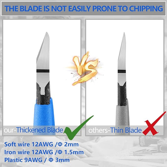 Wire Cutters Flush Cutters for Jewelry Making, Ultra-Sharp Side Cutters, CR-V Diagonal Cutters for Crafting, Flush Cut Pliers for Soft Copper Wire, Floral, Circuit Board (6" 10Pack)