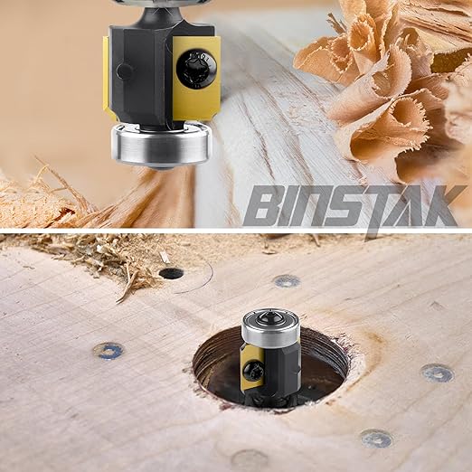 1/16" Radius Insert Roundover Router Bit 1/4" Shank, Replaceable Carbide Insert Edge Forming Roundover Bit Bead Rounding Over Edging Bit Wood CNC Router Bits