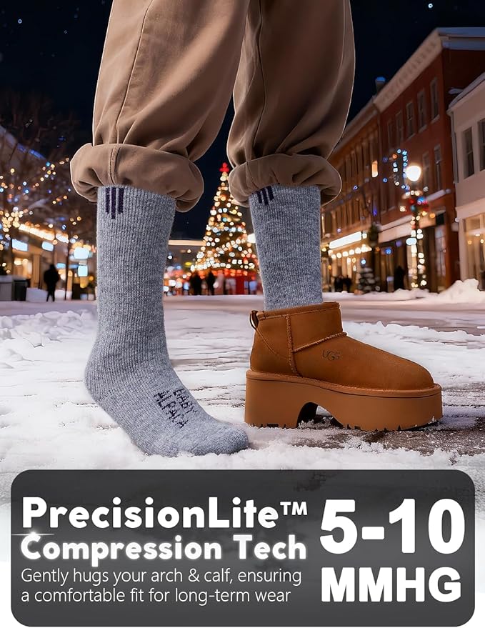 Alpaca Wool Boot Socks Men and Women, Heavyweight Thick Thermal Socks Cold Weather Hunting Hiking, Moisture Wicking