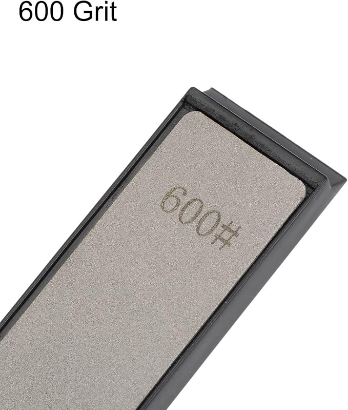 uxcell Diamond Sharpening Stones 600 Grit Whetstone Knife Sharpener Stone with Non-Slip Base
