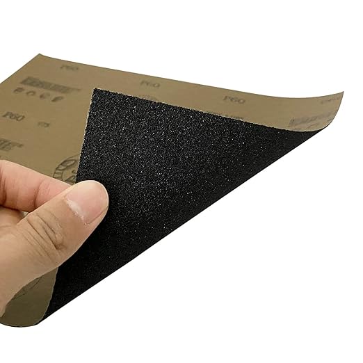 100 Grit Wet Dry Sanding Sheets,9 x 11 Inch Sandpaper-10PCS Premium Silicon Carbide Sand Paper for Wood Metal Ceramic or Auto Polishing and Scratches Removing