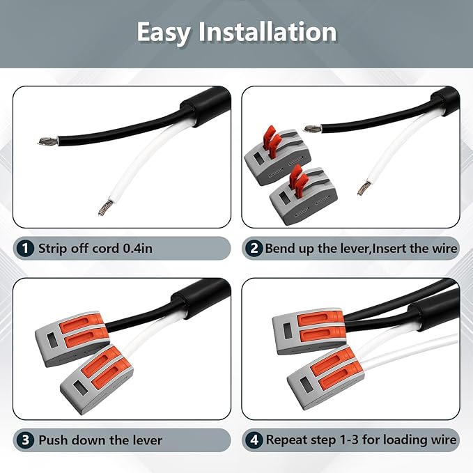 2 Pack 18AWG 6 Foot Power Tool Cord Supply Cable Replacement for Drills, Vacuums, Miter Saws,Sanders, Chop Saws, Grinders, Appliances, Motors etc Power Tools 2 Prong Polarized Plug