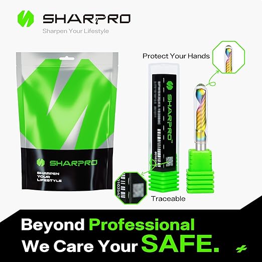 O Flute Upcut Spiral Router Bit 1/4 Inch Shank 1/4" Cutting Dia. 1" CL. 2-1/2"OVL. Carbide Single Flute CNC Router Bit, Ideal for Aluminum, Plastic, Acrylic, Wood, MDF and PVC