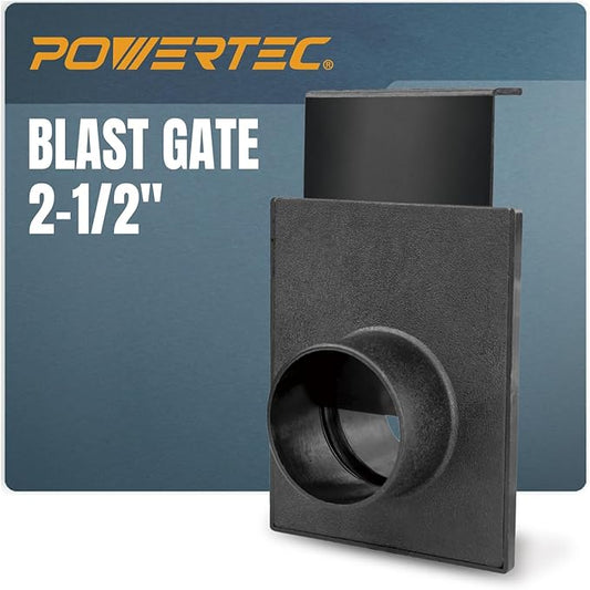 POWERTEC 70133V 2-1/2" Blast Gate for Dust Collector, Dust Collection Fittings