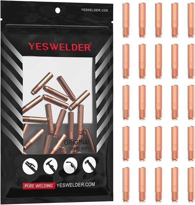 YESWELDER 25pk Contact Tip 000-068 (0.035") MIG Welding Tip for Miller Millermatic M-10 M-15 M-25 M-40 M-100 M-150 Hobart H-9 H-10 MIG Torch