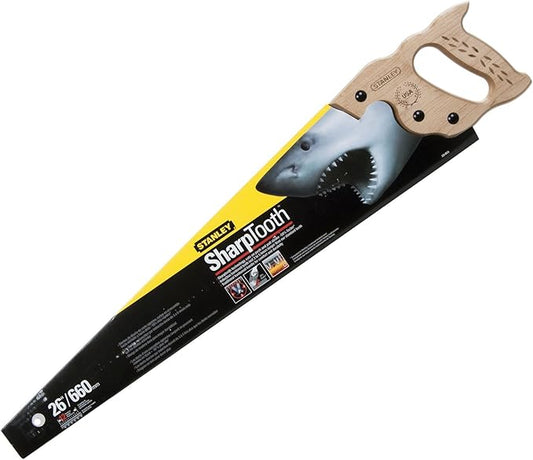Stanley Hand Tools 20-065 26" 12 TPI SharpTooth Hand Saw