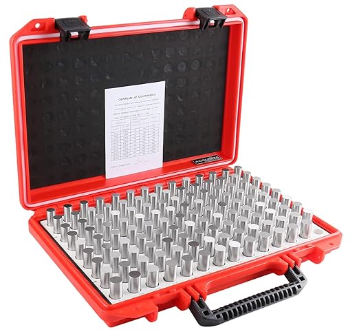 Accusize Industrial Tools 0.501'' to 0.625'' Minus Class Zz Pin Gauge Set, 125 Pcs/Set, 2'' Overall Length, M3(-)