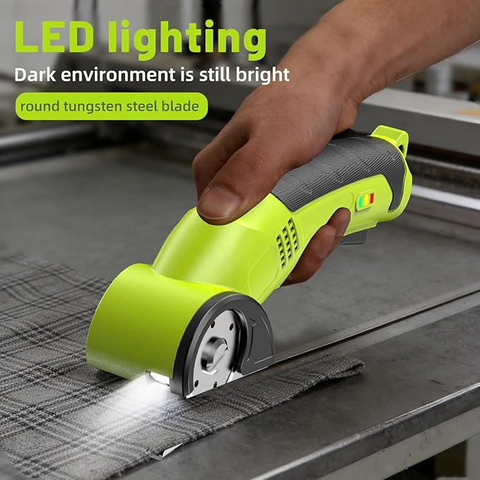 Cordless Electric Scissors Cutter Electric Scissors for Cardboard, Fabric,Carpet,Leather,Box