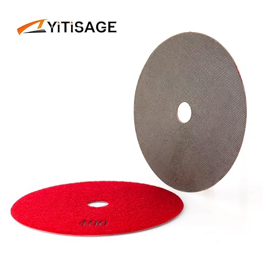 6 Inch Electroplated Diamond Grinding/Polishing Pads Sanding Granite Concrete Glass Metal Stone Grinding Disc(grit 400-1pc)