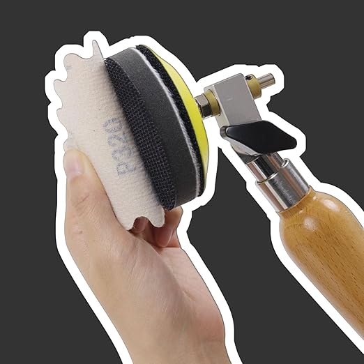 MAXMAN 50 PCS Hook and Loop Sanding Discs, 3-Inch Flex Edge Wavy Sander Pads Alumina Orbital Sandpaper 400 Grit - Perfect for Sanders Hand Drill, Bowl Sanders & Woodworking Wood Auto, No Hole
