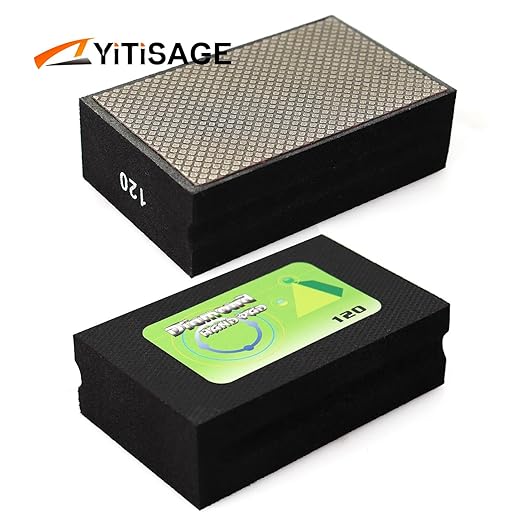 1pc Diamond Hand Polishing Pads Grit 120 Foam Sanding Block for Ceramic Tile Glass Grinding,Sanding Blocks Polishing