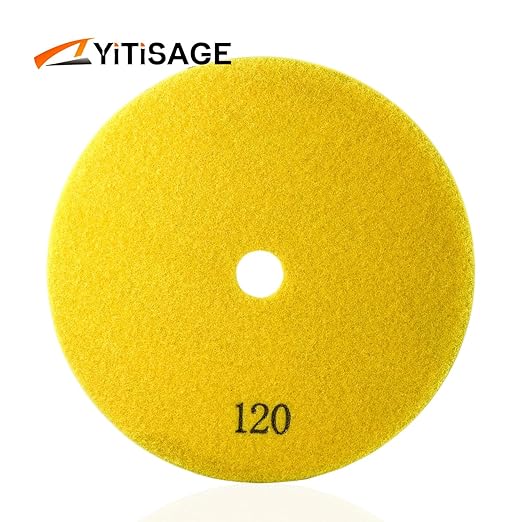 7 Inch Electroplated Diamond Grinding/Polishing Pads Sanding Granite Concrete Glass Metal Stone Grinding Disc(grit 120-1pc)