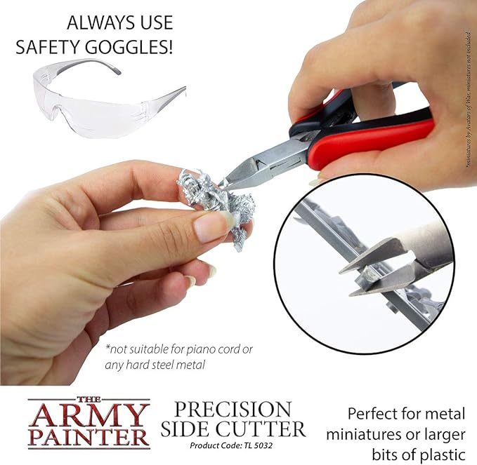 The Army Painter | Precision Side Cutters | Cutters for Plastic, Resin and Metal Figurines - Stainless Steel Precision Tool for Assembling Wargames Table Figures