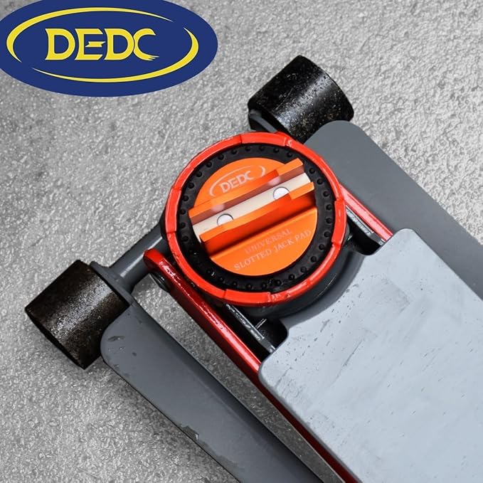 DEDC Universal Aluminum Grooved Magnetic Jack Pad, Jacking Puck Pinch Weld Frame Rail Adapter, Oil Change Mush Haves, Change Tire Repair Tires Oil Must Have, for Car SUV Truck Pickup Sedan MPV Wagon