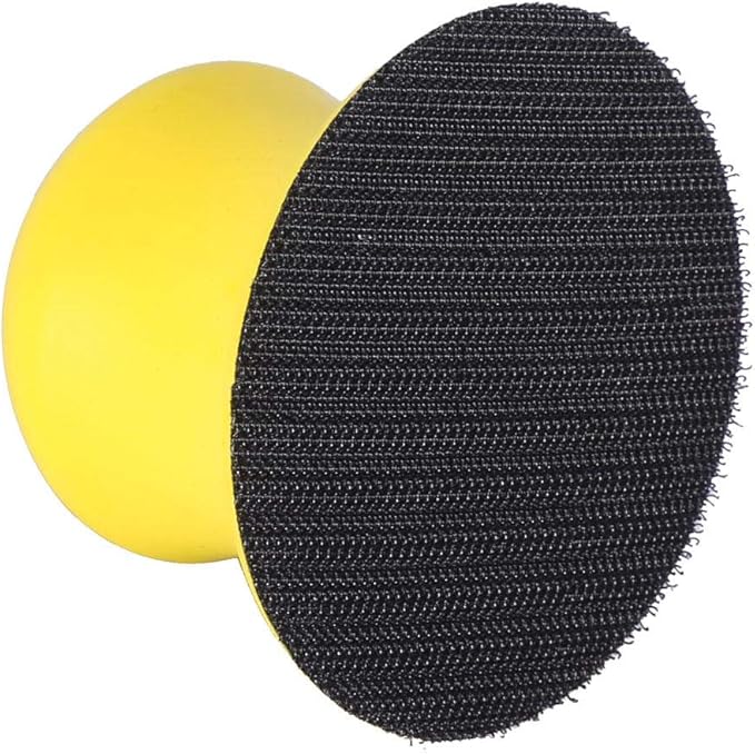 3 Inch Round Hand Sanding Block Foam Sanding Pad Hook Backing Plate for Random Orbital Sanders Polishers and DIY Surface Preparation