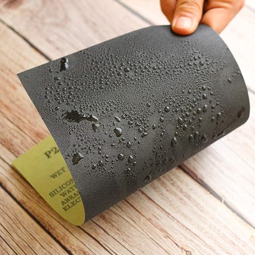 Sandpaper Sheets, 2500 Grit Dry Wet Sand Paper, 9 x 11 Inch,Silicon Carbide, for Wood Furniture Finishing, Metal Sanding and Automotive Polishing,15 -Sheet