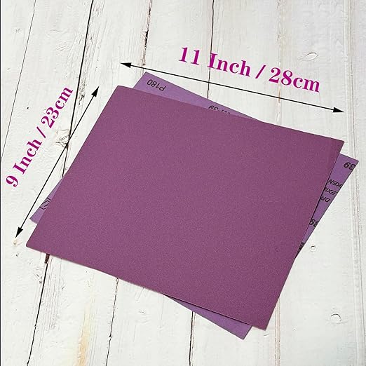 1200 Grit Wet Dry Sandpaper, 9 x 11 Inch (23x28 cm) Sanding Sheets, 15 PCS Premium Aluminum Oxide Abrasive Sand Paper for Wood Metal Ceramic or Auto Polishing and Scratches Removing