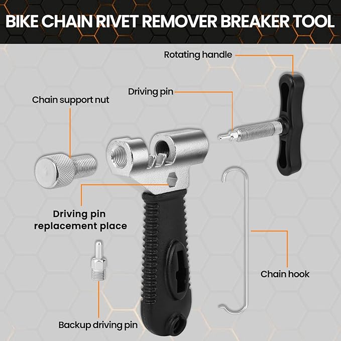 Oumers Bike Chain Repair Tools Set, Bicycle Chain Break Tool, Master Link Pliers, Bike Wear Checker Indicator Opener Closer Remover Pliers