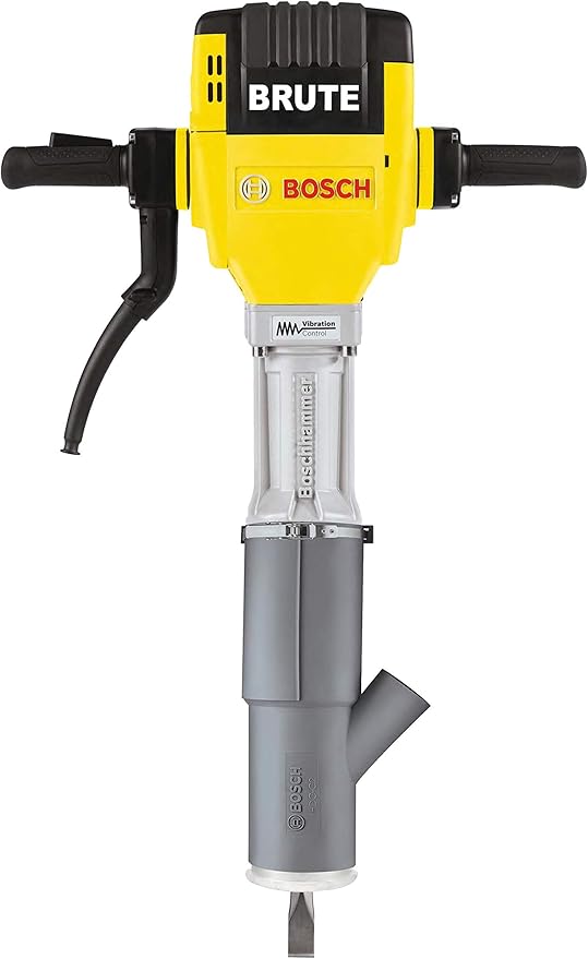 BOSCH BH2760VC Brute Breaker Hammer -1000 Blasts Per Minute, 35 Ft.-Lbs. Impact Energy, Vibration Control, Service Minderbrushes, Grease-Packed Gearbox - Ideal for Heavy-Duty Concrete and Asphalt Work
