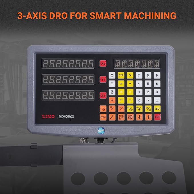 8-1/4"x33''Benchtop Mill Drill Machine with DRO, Variable Speed, Brushless Motor, R8 Spindle, 2 HP, 110V, Compact Milling Drilling Tool for Garage Shop, DIY Metalworking without Stand, VM32LD